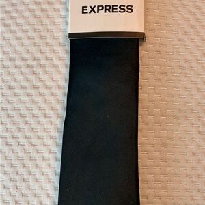 Express Black slim skinny Necktie NWT
